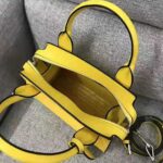 Prada Women Saffiano Leather Prada Kristen Handbag-Yellow – Image 5
