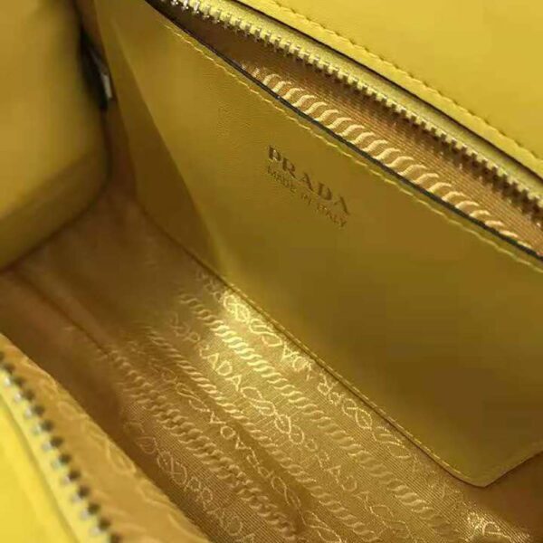 Prada Women Saffiano leather Prada Kristen Handbag-yellow (9)
