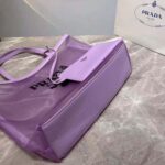 Prada Women Sequined Mesh Tote Bag-Purple – Image 7
