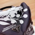 Prada Women Signaux Printed Nylon Backpack-Black – Bild 8