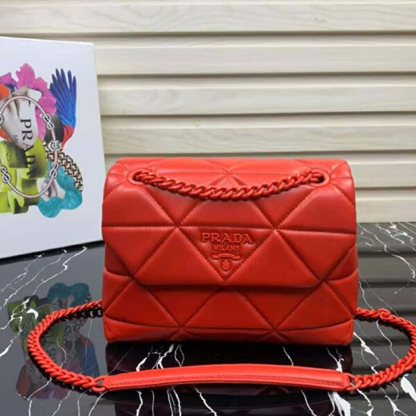 Prada Women Small Nappa Leather Prada Spectrum Bag-red (2)