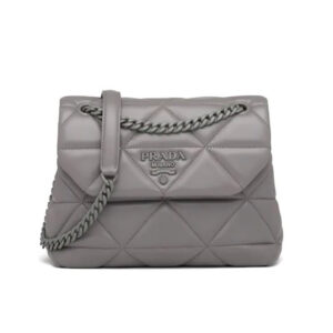 Prada Women Small Nappa Leather Prada Spectrum Bag-Silver