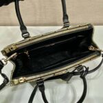 Prada Women Small Prada Galleria Jacquard Fabric Bag-Brown - Image 8