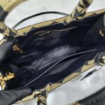 Prada Women Small Prada Symbole Jacquard Fabric Handbag-Brown - immagine 9