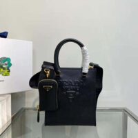 Prada Women Small Saffiano Leather Handbag-Black (1)