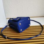 Prada Women Small Saffiano Leather Prada Panier Bag-Navy – Bild 7