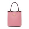 Prada Women Small Saffiano Leather Prada Panier Bag-Pink