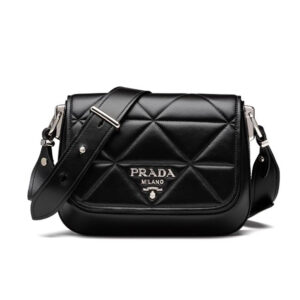 Prada Women Spectrum Leather Bag-Black