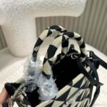 Prada Women Symbole Jacquard Fabric Micro Bag-Beige - immagine 9