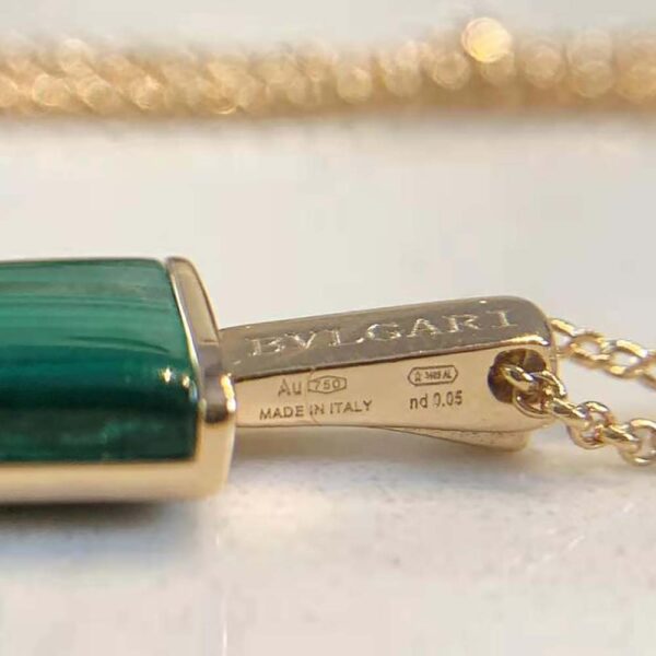 Bvlgari Women BVLGARI BVLGARI Gelati 18 KT Rose Gold Soft Bracelet-Green (8)