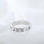 Bvlgari Women Bvlgari Bvlgari Ring 18 KT White Gold Ring with Diamond - Imagen 7