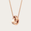 Bvlgari Women Necklace with 18 KT Rose Gold Chain