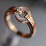 Bvlgari Women Openwork 18 KT Rose Gold Ring - Imagen 6