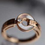 Bvlgari Women Openwork 18 KT Rose Gold Ring - Imagen 4