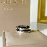 Bvlgari Women Save the Children One-band Sterling Silver Ring with Black Ceramic - immagine 5