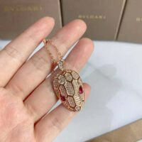 Bvlgari Women Serpenti Necklace in 18 KT Rose Gold (1)