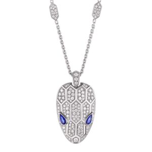 Bvlgari Women Serpenti Necklace in 18 KT White Gold