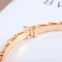 Bvlgari Women Serpenti Viper 18 KT Rose Gold Bracelet Set with Demi Pave Diamonds (1)