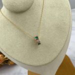 Bvlgari Women Serpenti Viper 18 KT Rose Gold Necklace Set with Malachite Elements – Bild 7