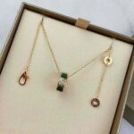 Bvlgari Women Serpenti Viper 18 KT Rose Gold Necklace Set with Malachite Elements – Bild 2