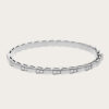 Bvlgari Women Serpenti Viper 18 KT White Gold Bracelet Set with Demi Pave Diamonds