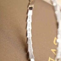 Bvlgari Women Serpenti Viper 18 KT White Gold Bracelet Set with Demi Pave Diamonds (1)