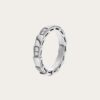 Bvlgari Women Use of Unconventional Materials Serpenti Viper Ring-Silver