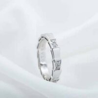 Bvlgari Women Use of Unconventional Materials Serpenti Viper Ring-silver (1)