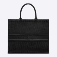 Dior Book Tote Black Dior Oblique Embossed Calfskin (1)