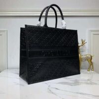 Dior Book Tote Black Dior Oblique Embossed Calfskin (1)