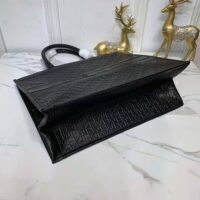 Dior Book Tote Black Dior Oblique Embossed Calfskin (1)