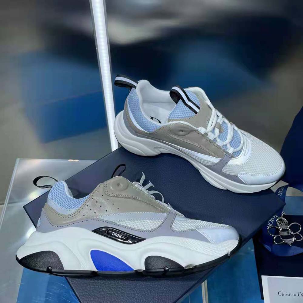 Dior B22 Sneaker - Blue, White & Grey – Designerent