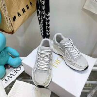 Dior Men B30 Sneaker Gray Mesh and White Technical Fabric (1)