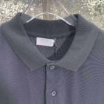 Dior Men CD Icon Polo Shirt Black Cotton Pique - Image 4