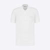 Dior Men CD Icon Polo Shirt White Cotton Pique