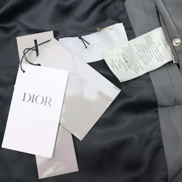 Dior Men Christian Dior Atelier Teddy Blouson Gray Technical Faille (10)