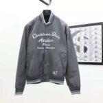 Dior Men Christian Dior Atelier Teddy Blouson Gray Technical Faille – Image 2