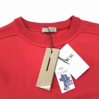 Dior Men Dior and Kenny Scharf T-shirt Relaxed Fit Red Cotton Jersey (1)