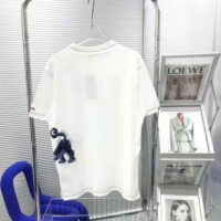 Dior Men Dior and Kenny Scharf T-shirt Relaxed Fit White Cotton Jersey (1)