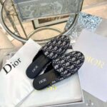 Dior Men Indior Mule Beige and Black Dior Oblique Jacquard – Bild 3