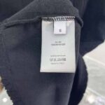 Dior Men Oblique T-shirt Relaxed Fit Navy Blue Terry Cotton Jacquard – Bild 7