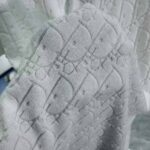 Dior Men Oblique T-shirt Relaxed Fit Off-White Terry Cotton Jacquard - Image 8