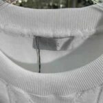Dior Men Oblique T-shirt Relaxed Fit Off-White Terry Cotton Jacquard - Image 7