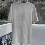 Dior Men Oblique T-shirt Relaxed Fit Off-White Terry Cotton Jacquard - Image 3