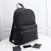 Dior Men Rider Backpack Black Dior Oblique Jacquard (1)