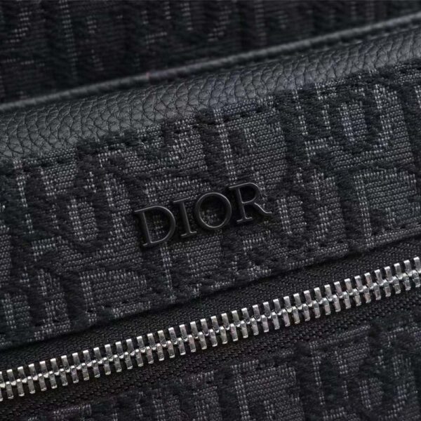 Dior Men Rider Backpack Black Dior Oblique Jacquard (9)