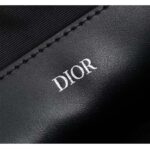 Dior Unisex A5 Pouch Black CD Diamond Canvas Smooth Calfskin – Image 9