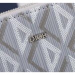 Dior Unisex A5 Pouch Gray CD Diamond Canvas Smooth Calfskin - Image 7