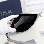 Dior Unisex A5 Pouch Gray CD Diamond Canvas Smooth Calfskin - Image 6