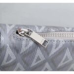 Dior Unisex CD Mini Saddle Bag Gray CD Diamond Canvas Smooth Calfskin - Imagen 8